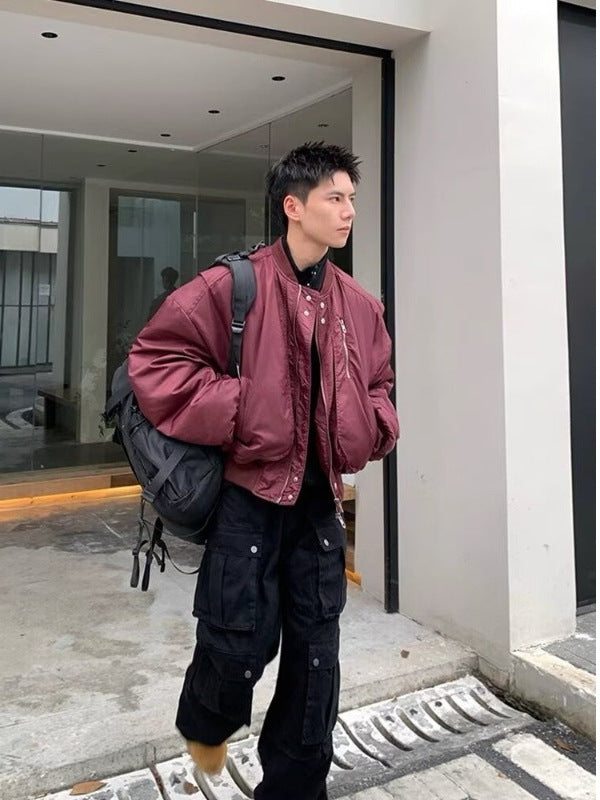 Men’s Oversized Utility Bomber Jacket