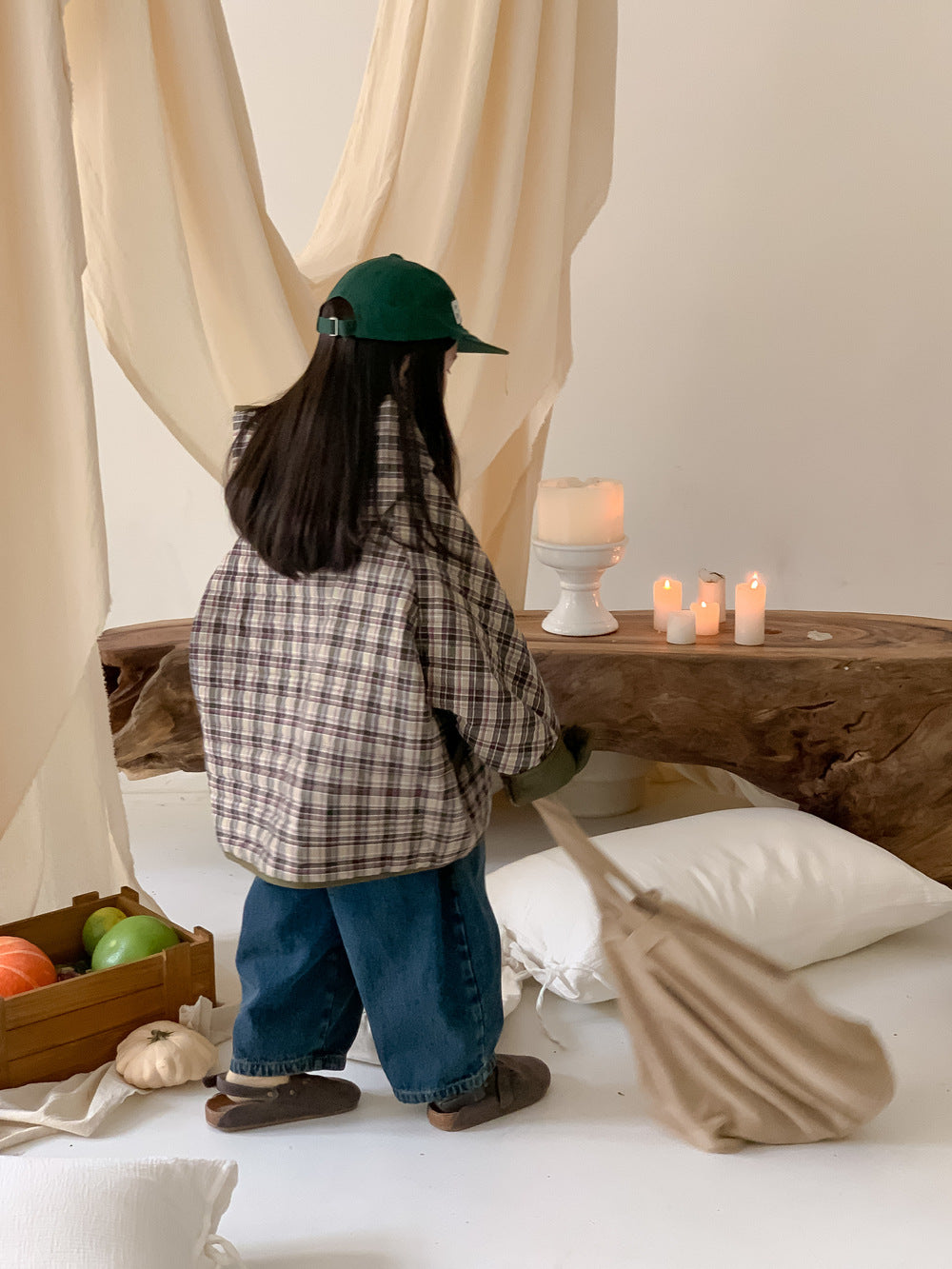 Kids' Plaid Padded Jacket