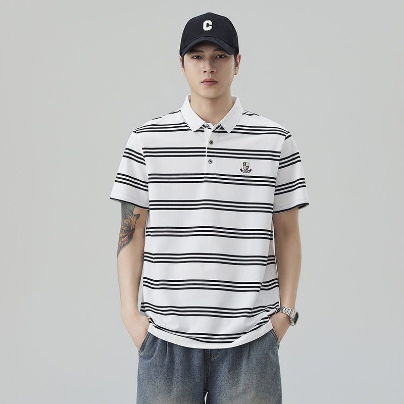 Premium Striped Essential Polo