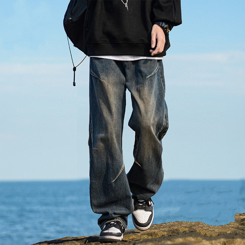 Vintage Loose-Fit Denim Jeans