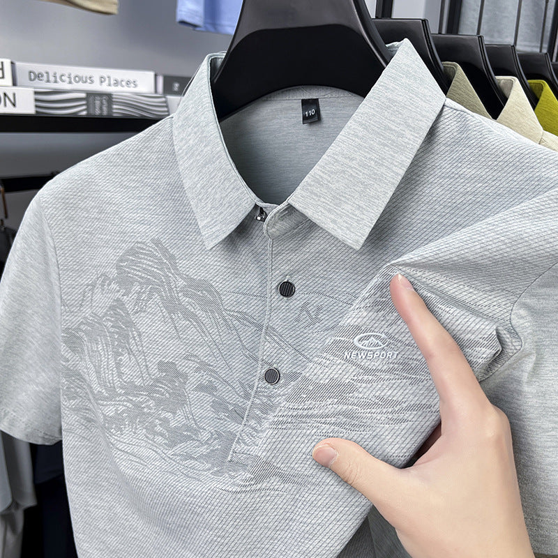 Men's Casual Short-Sleeve Polo Shirt