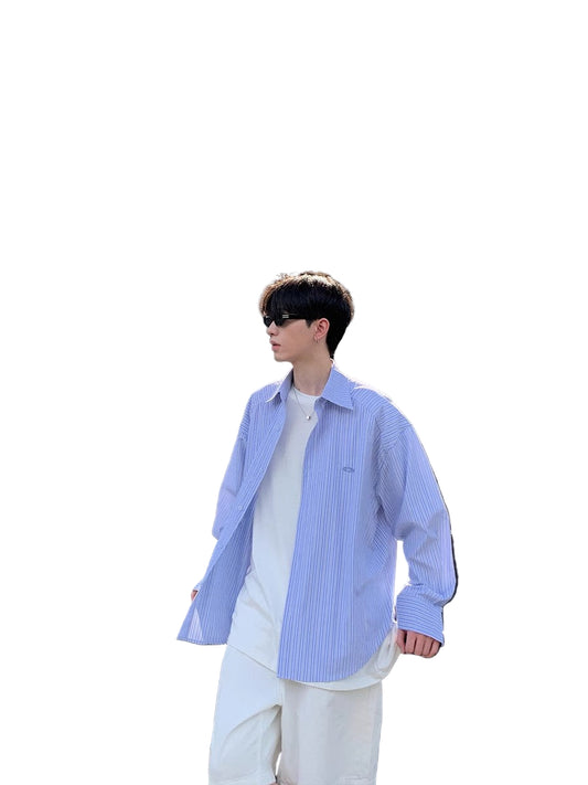 Striped Overshirt Jacket