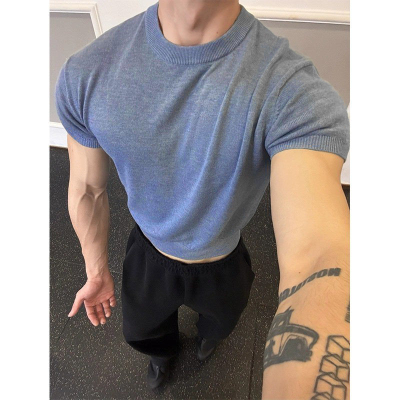 Textured Knit Muscle Tee