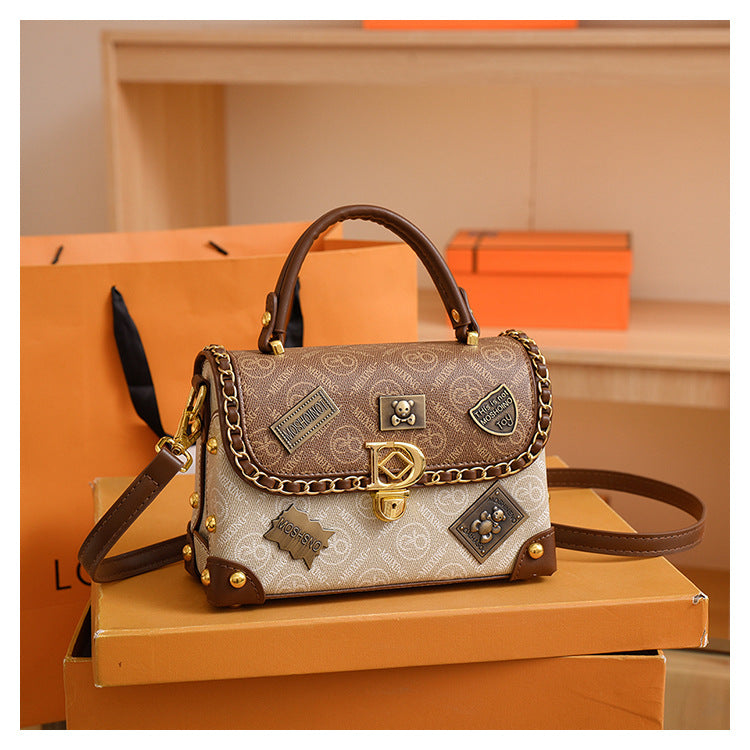 Embellished Top-Handle Satchel