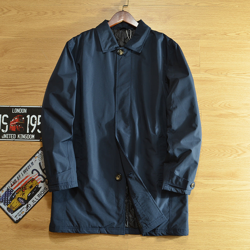Padded Trench Overcoat