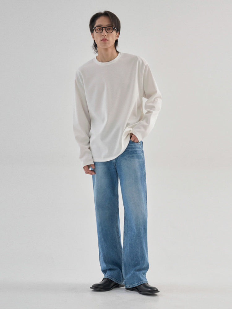 Casual Long-Sleeve Cotton Tee