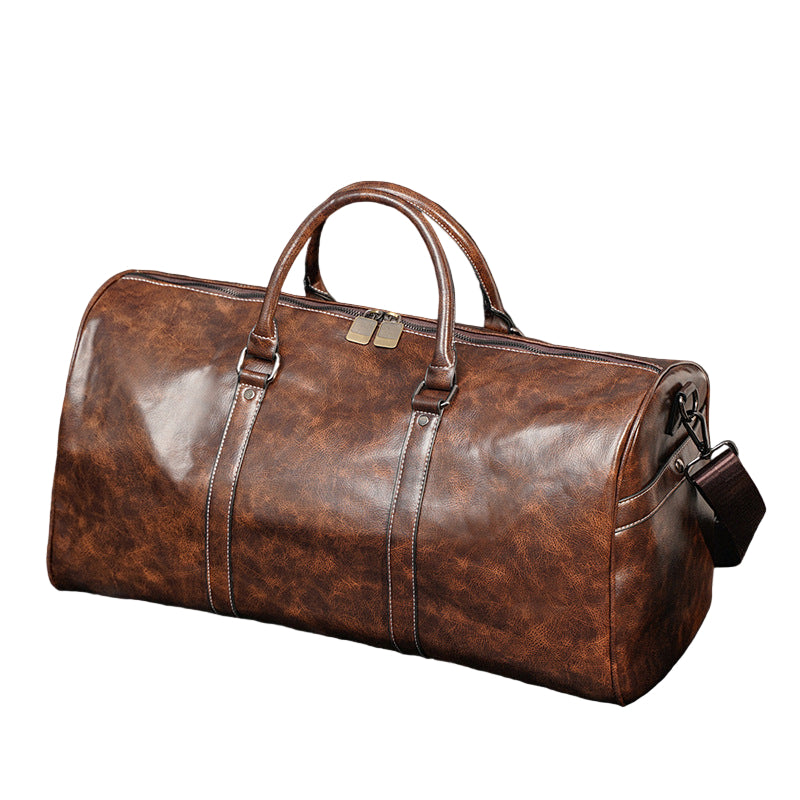 Large capacity retro travel bag Korean version men's bag casual handbag fitness bag travel bag wholesale men's bag trendy bag