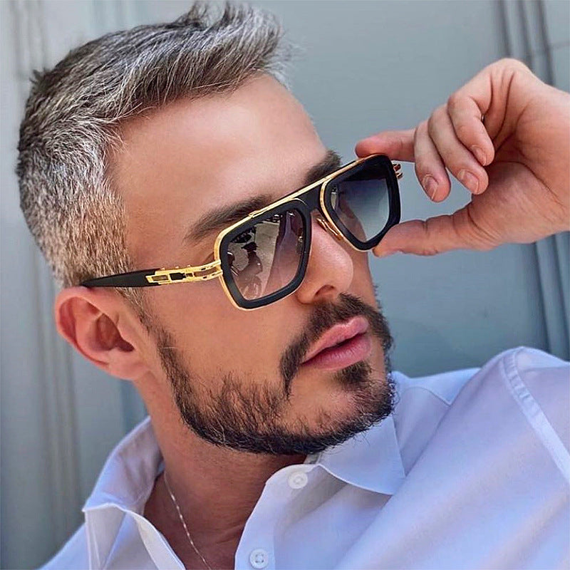 Vintage-inspired Square Frame Sunglasses