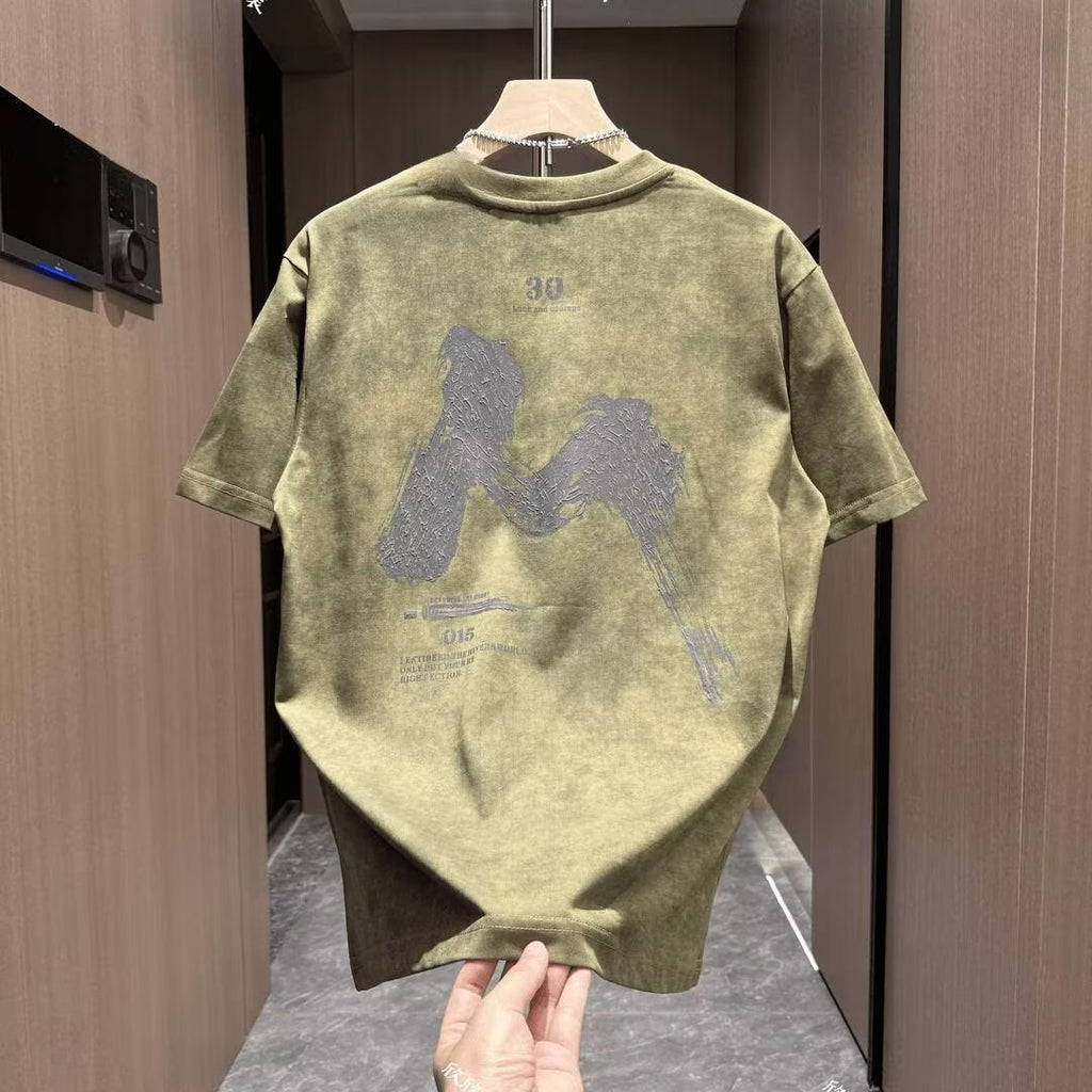 Abstract Graphic Crew Neck Tee