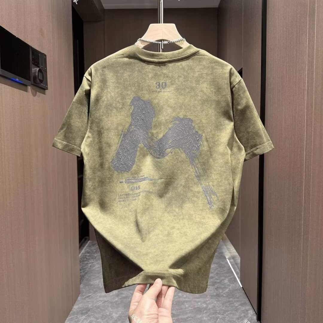 Abstract Graphic Crew Neck Tee