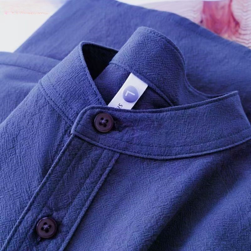 Zen Texture Mandarin Shirt