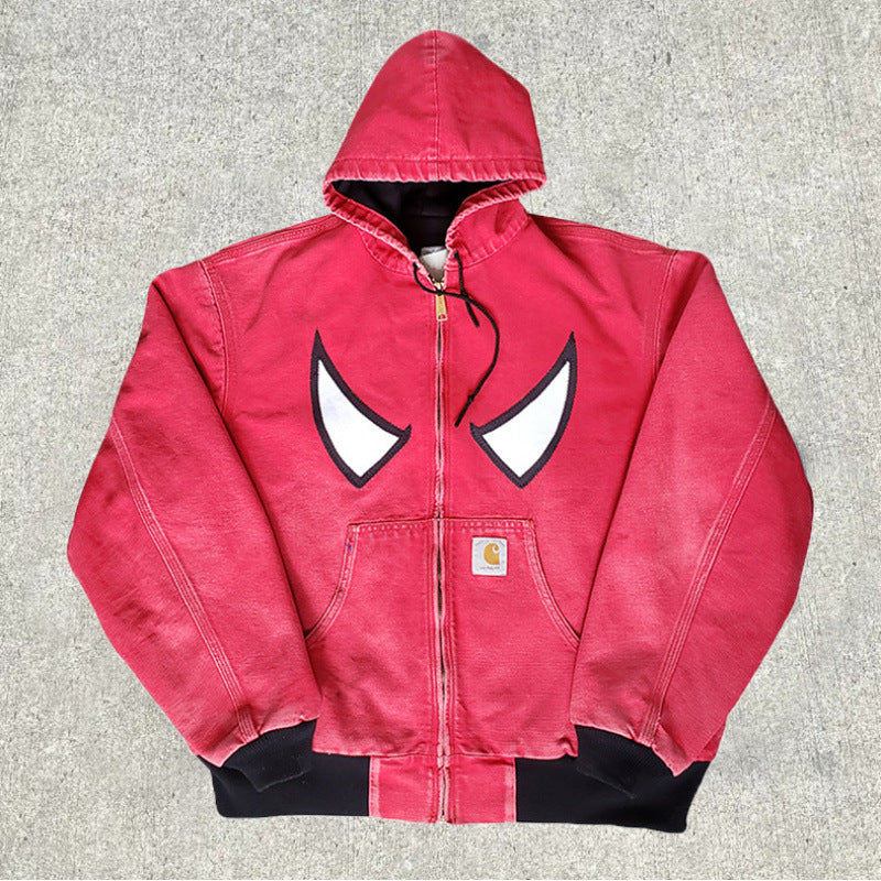 Men’s Hooded Utility Print Jacket