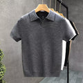 Textured Knit Polo Shirt