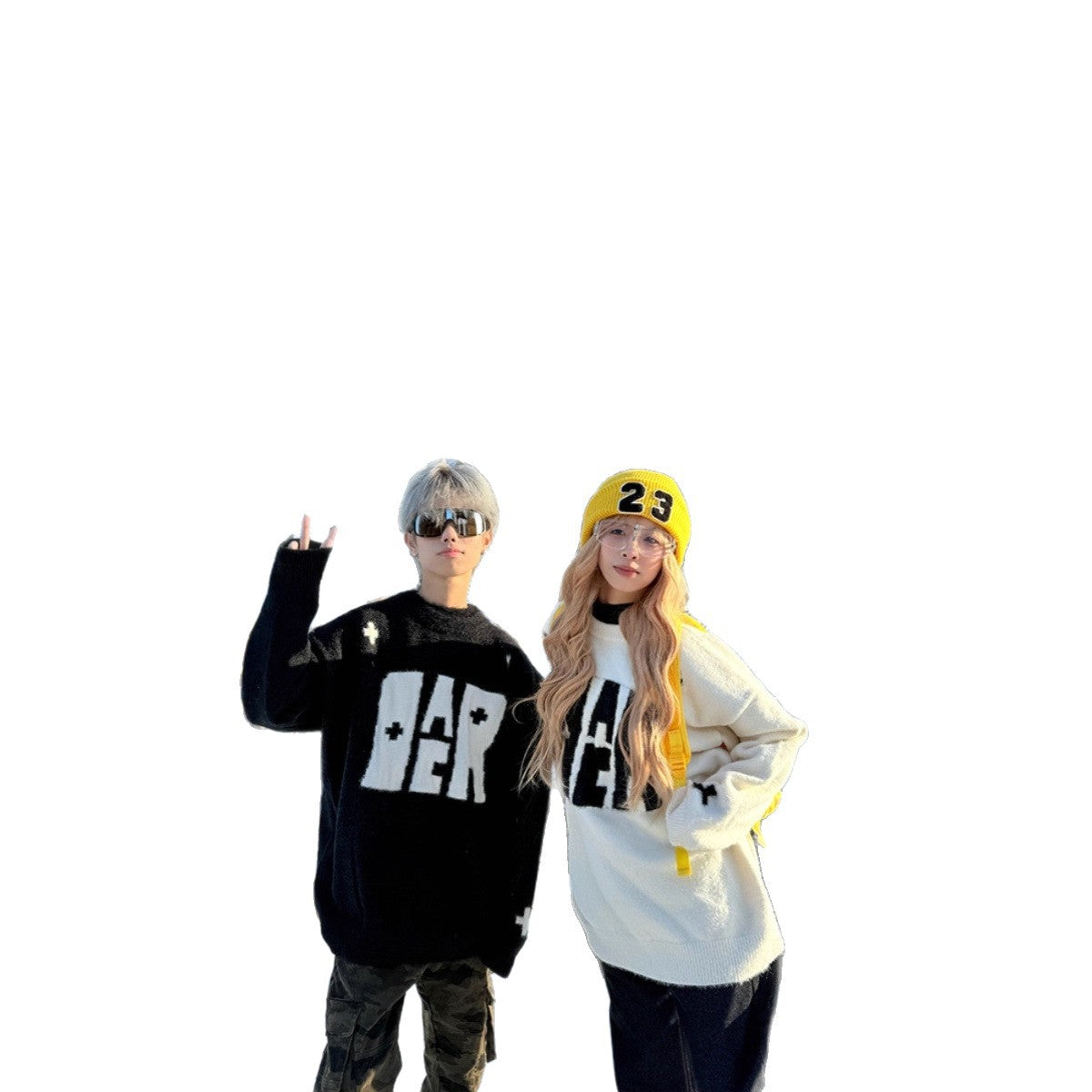 American Retro Letter Sweater