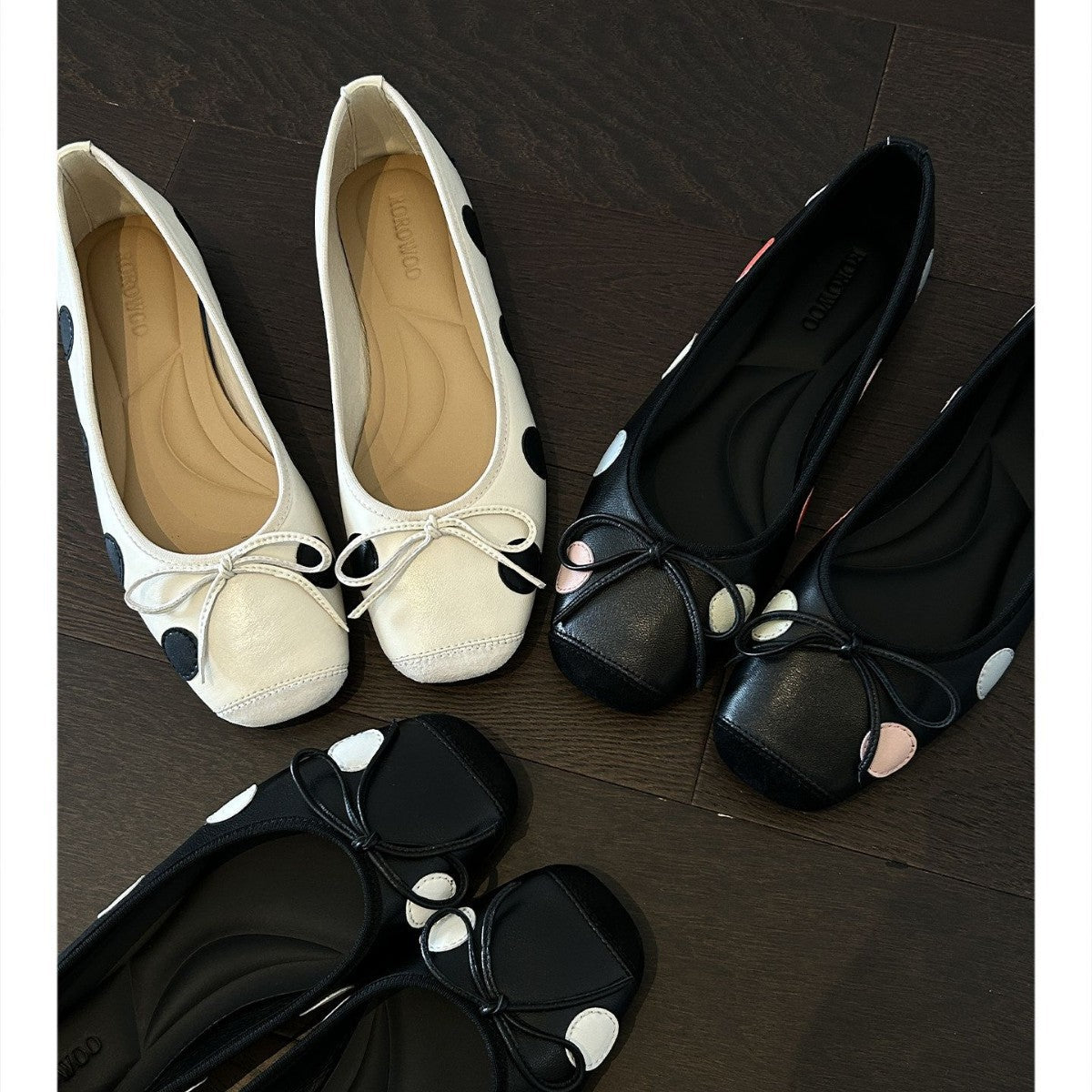 Polka-Dot Bow Flats