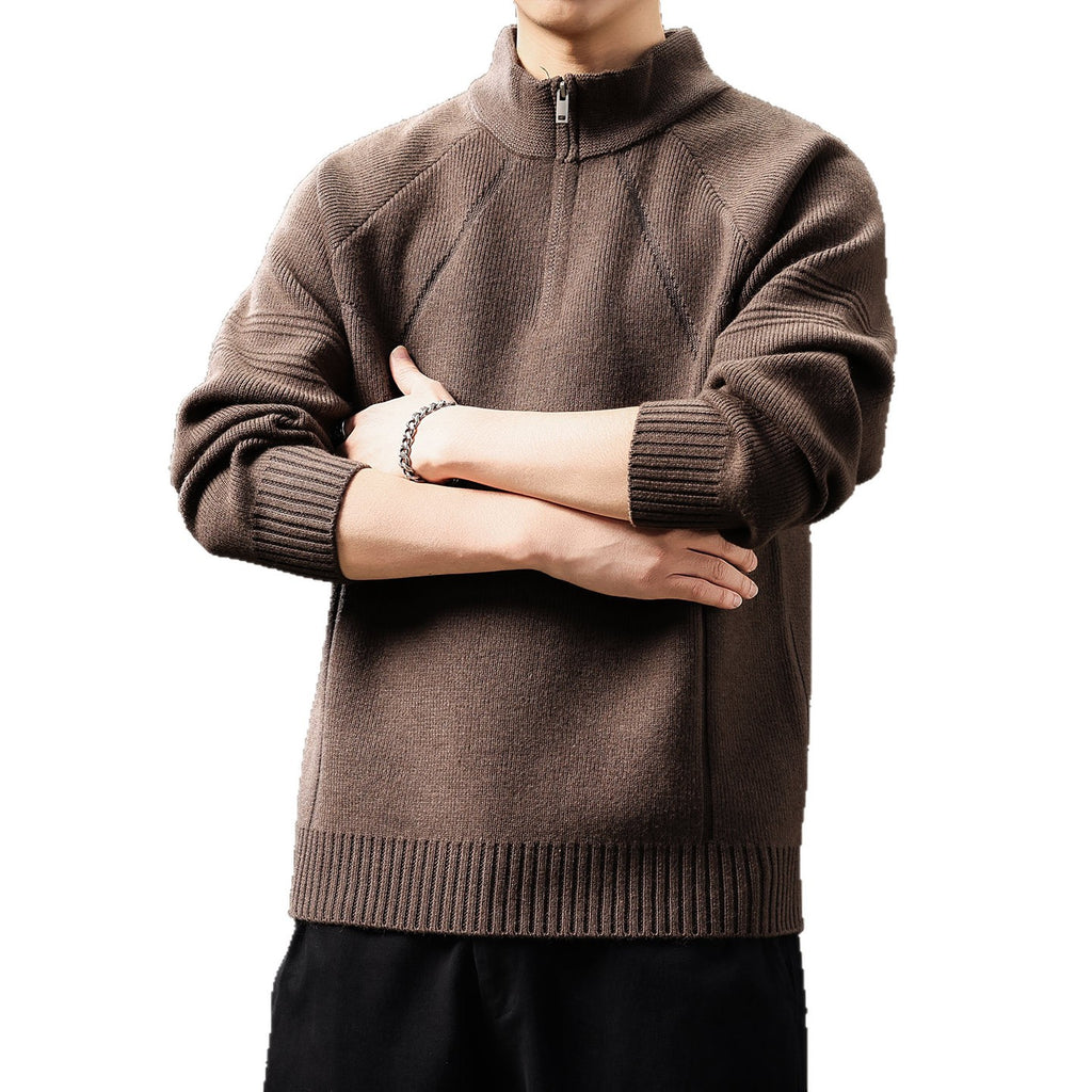 Premium Quarter-Zip Knit Pullover