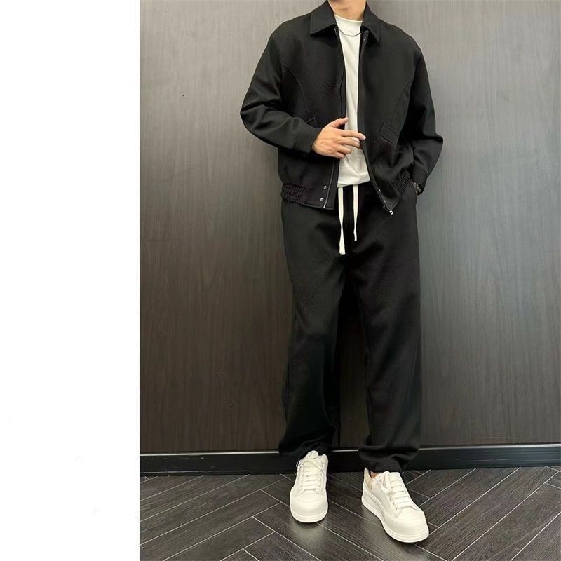 Men's Textured High-Street Co-ord Set