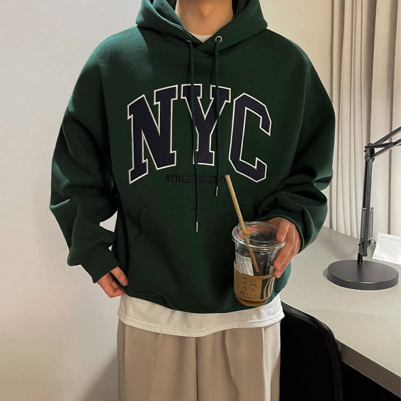 Retro Embroidery Hooded Sweatshirt