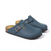 Dark blue leather