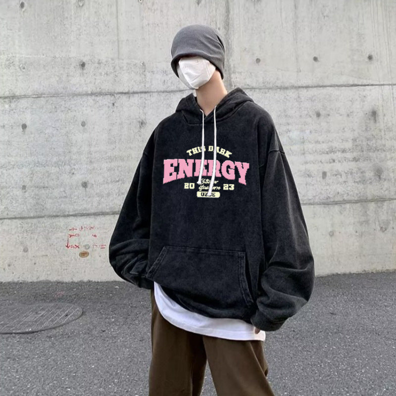 Oversized Print Hoodie