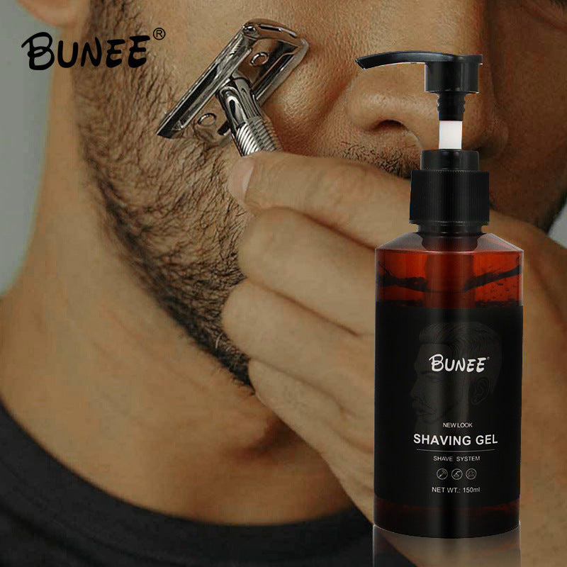 BUNEE Shaving Gel Shaving Foam Shave Softens Beard Moisturizing Men's Beard Care Cross Border