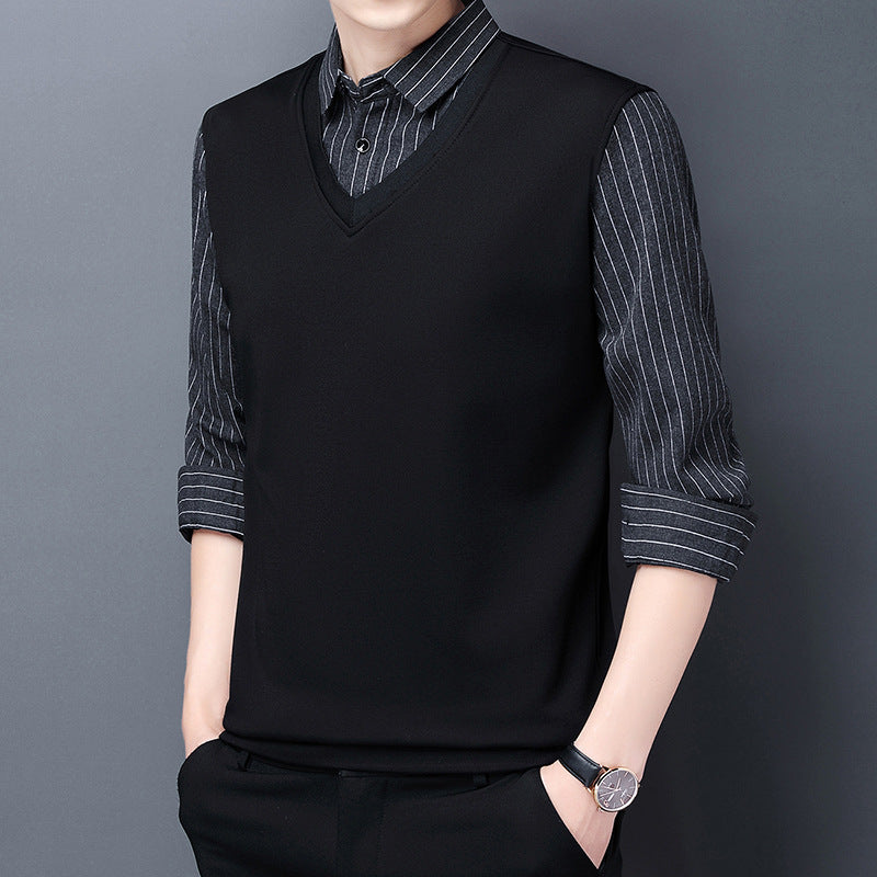 Men’s Layered-Look Thermal Knit