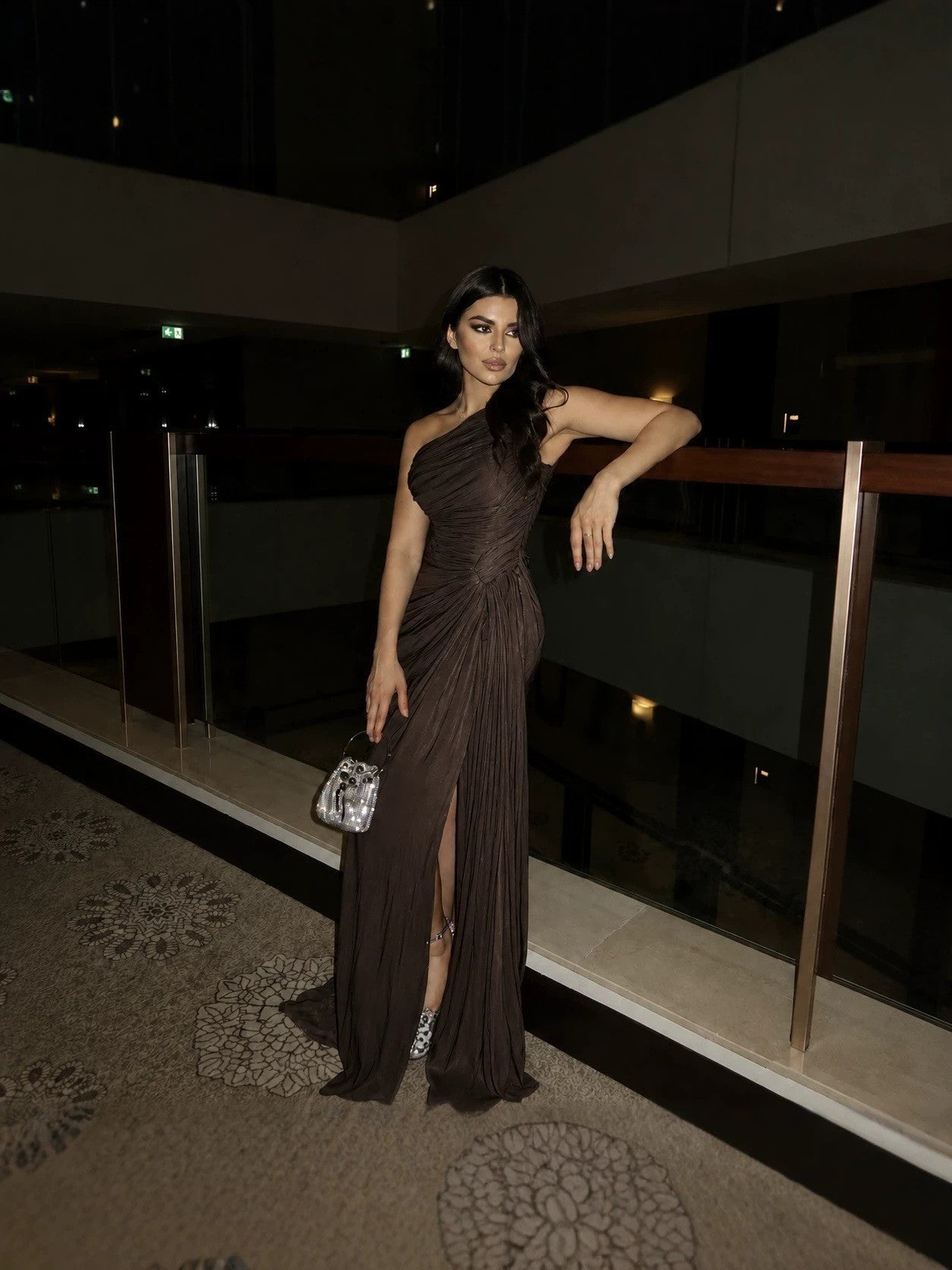 Seraphina Draped Evening Gown