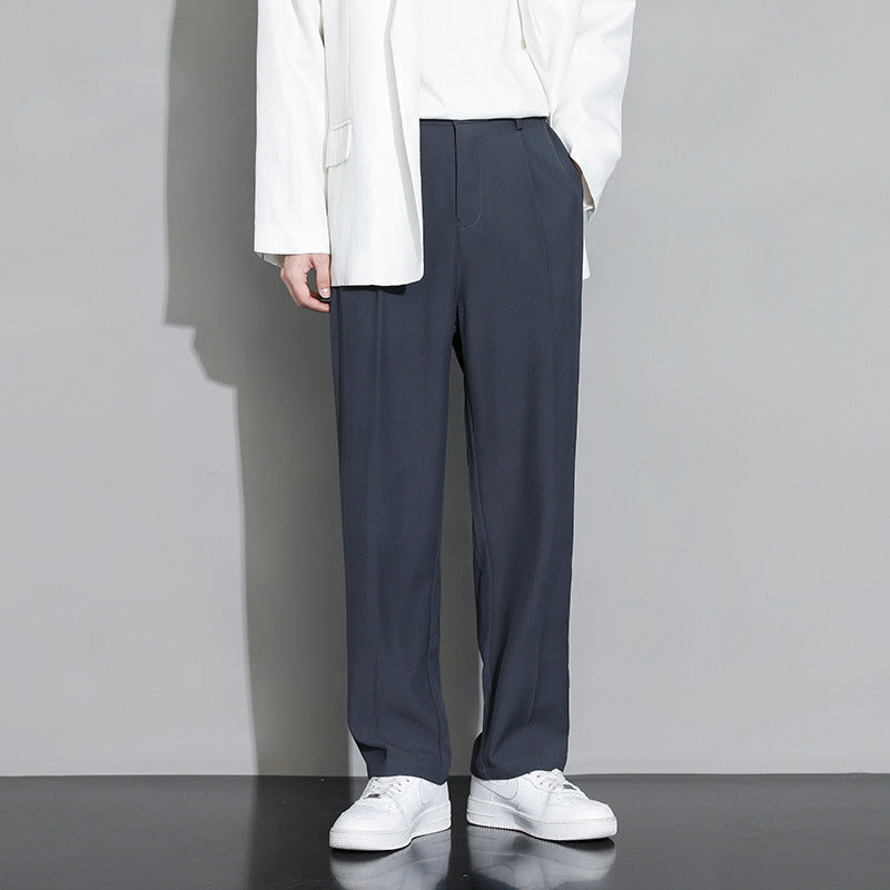 Relaxed Fit Straight Leg Trousers