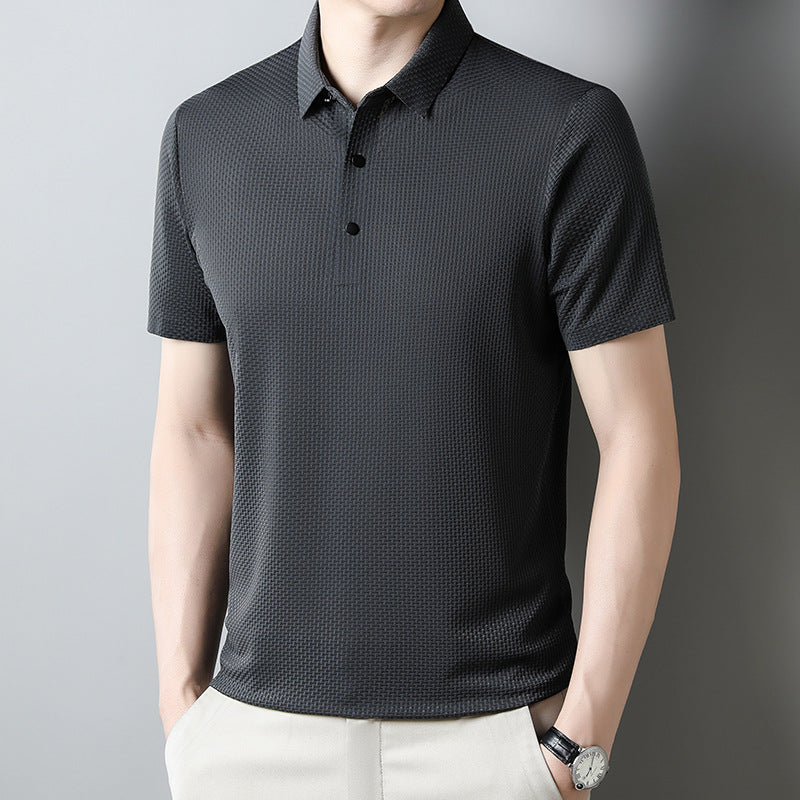 Textured Knit Polo