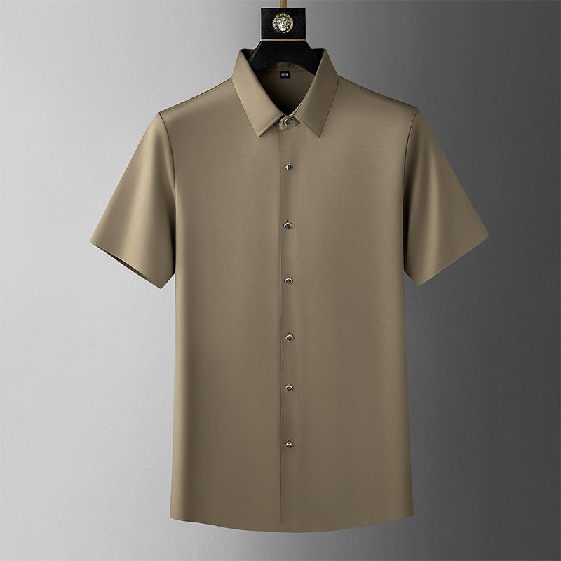 Men's Ice Silk Short-Sleeved Shirt