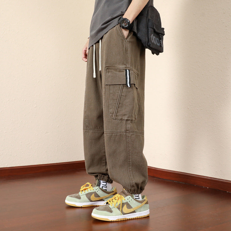 Men's Multi-Pocket Loose Fit Cargo Trousers