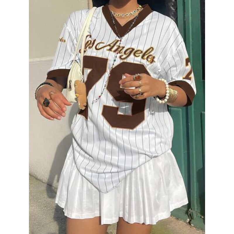 Los Angeles Leopard Graphic Baseball Jersey