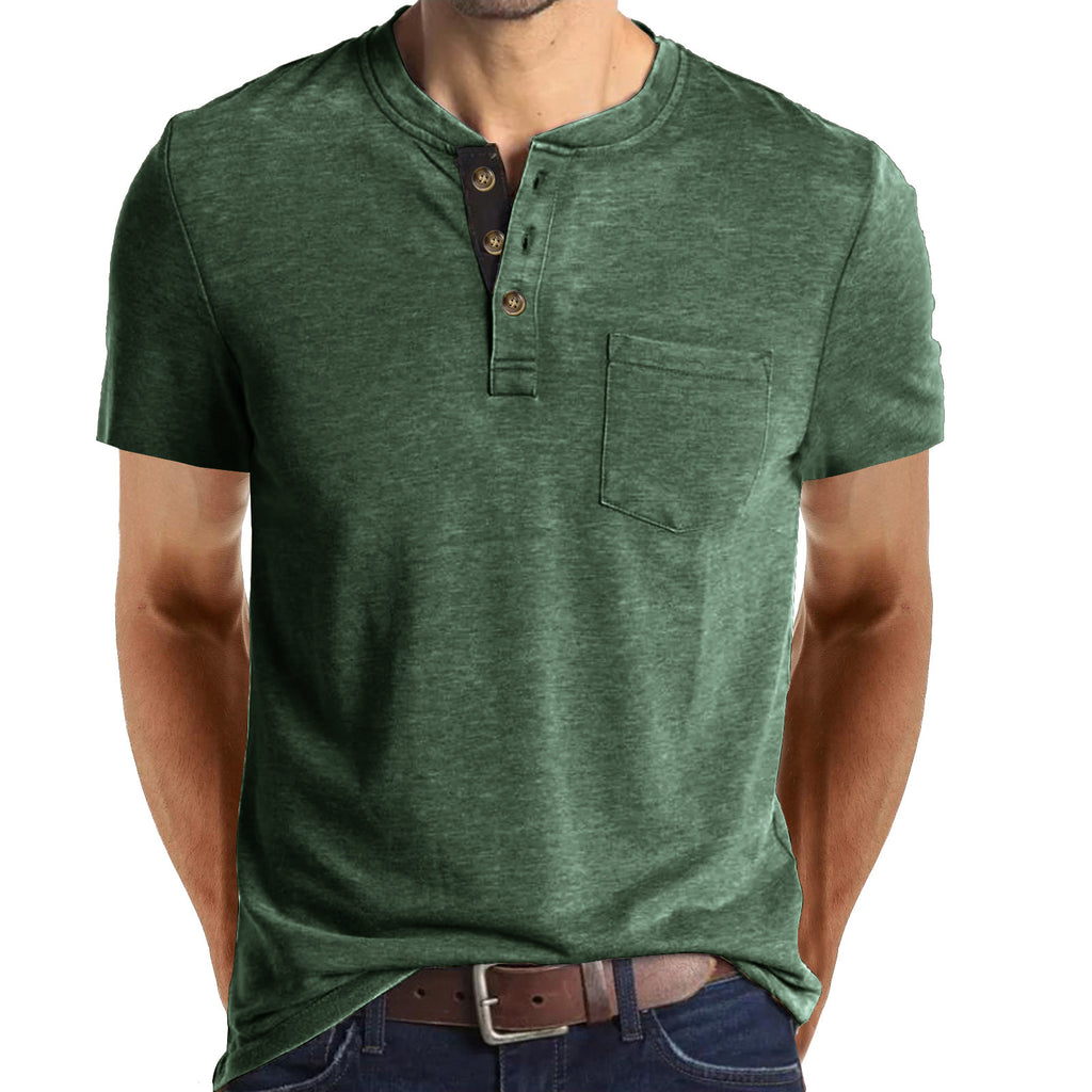Men’s Slim-Fit Henley Tee