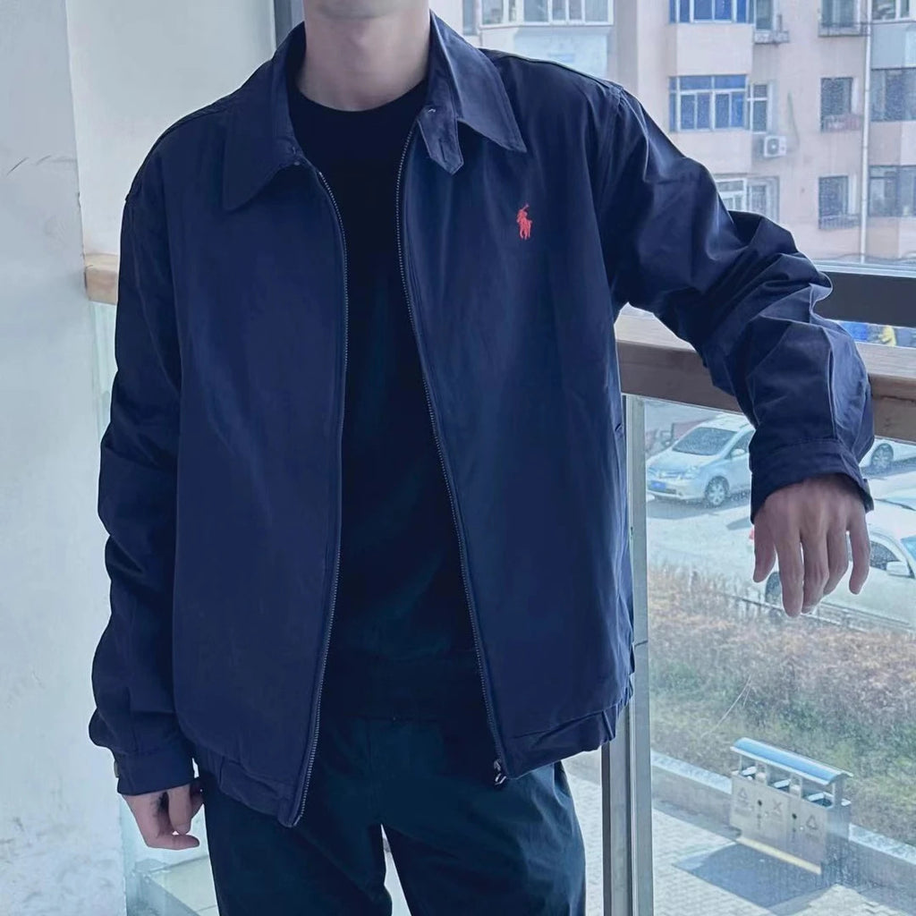 Vintage-Style Zip-Up Jacket