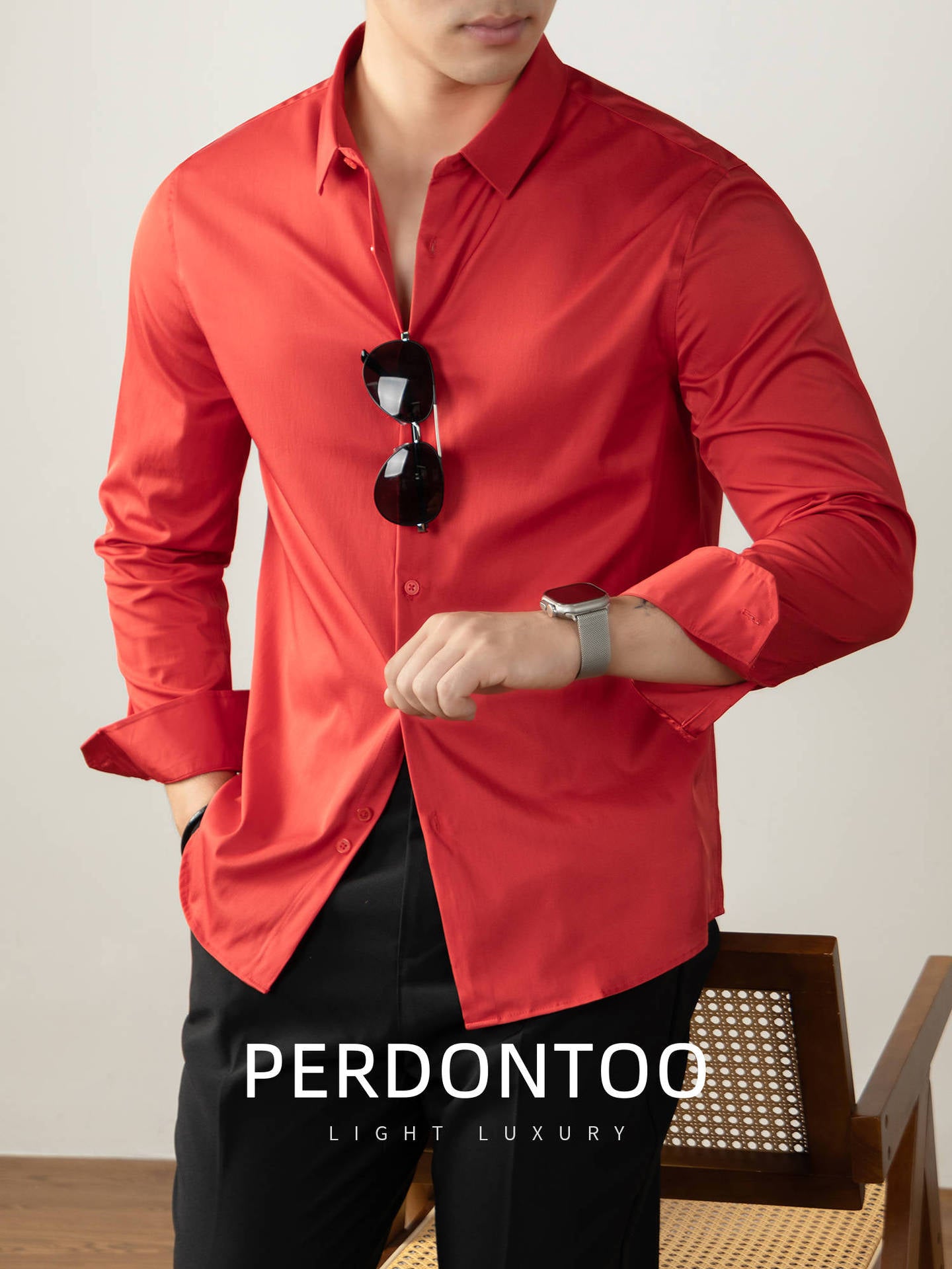 Luxury Non Iron Silk Finish Shirt