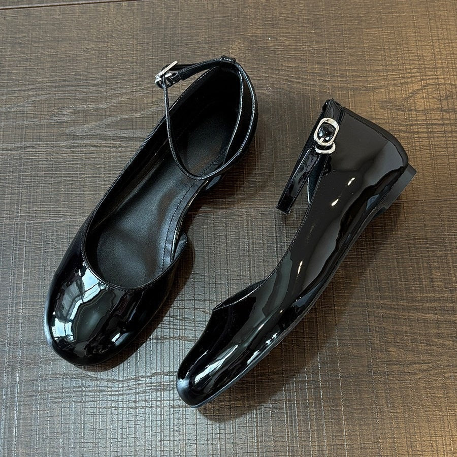 Leather Strap Mary Janes