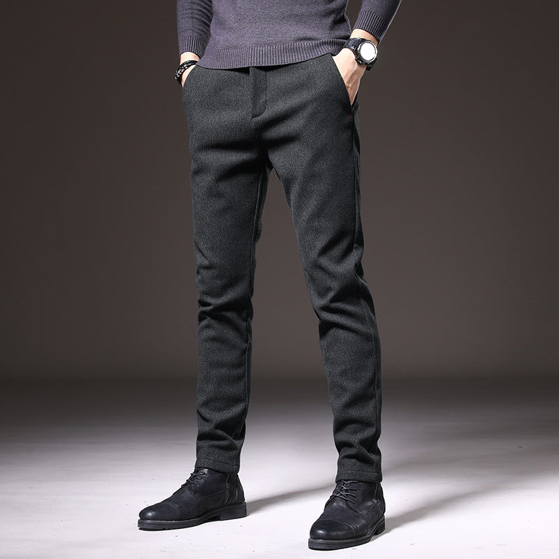 Men's Slim-Fit Business Casual Trousers