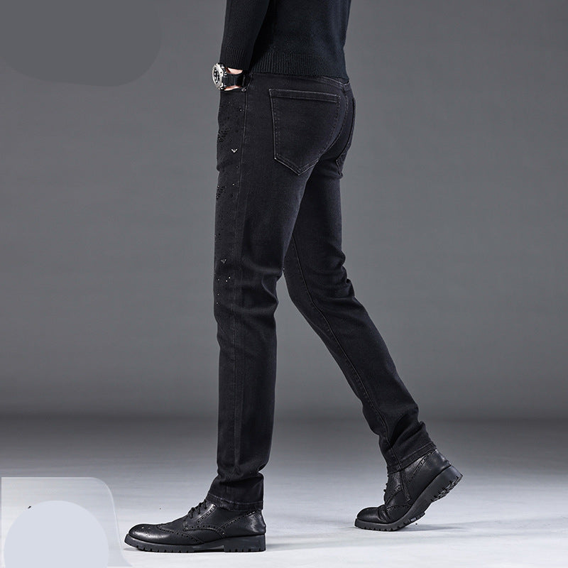 Slim-Fit Denim Trousers