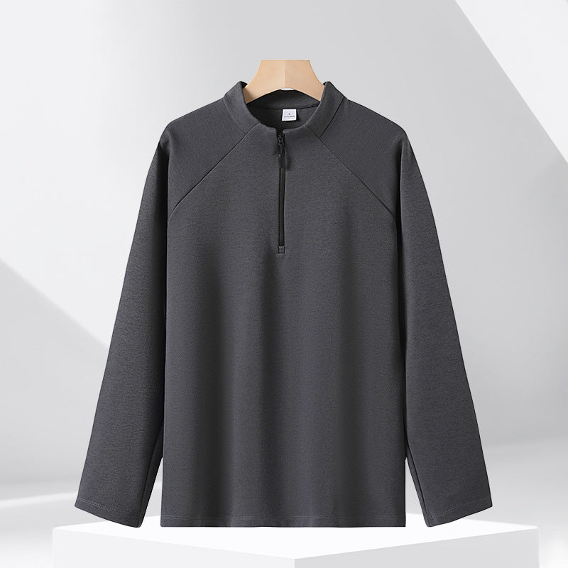 Half-Zip Stand Collar Sweatshirt