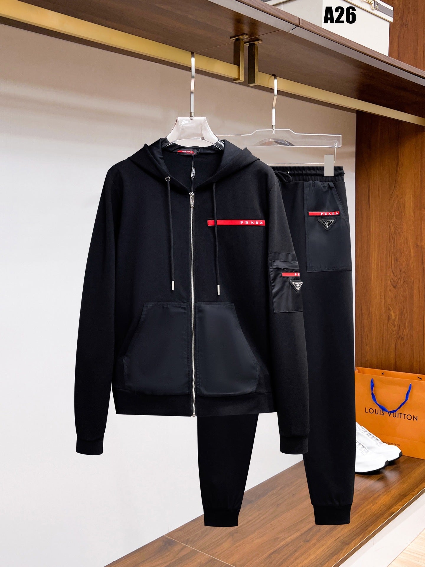 casual and versatile long-sleeved men's and women's P sweatshirt sweatshirt and sweatshirt suit