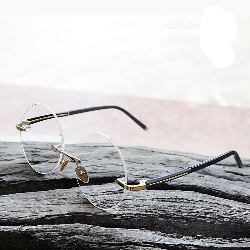 Rimless Rectangular Sunglasses