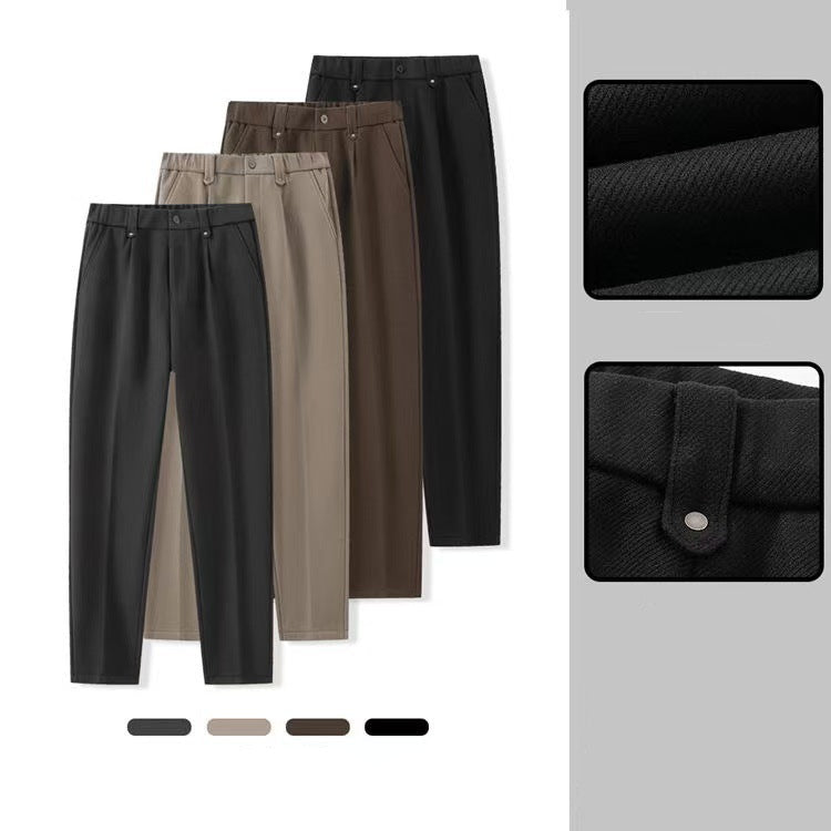 Slim-Fit Casual Trousers