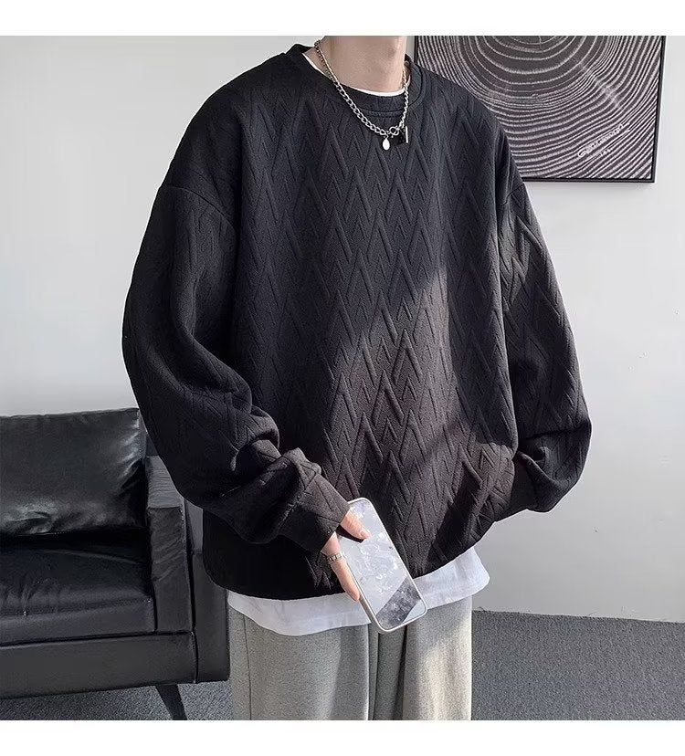 Jacquard Crewneck Pullover