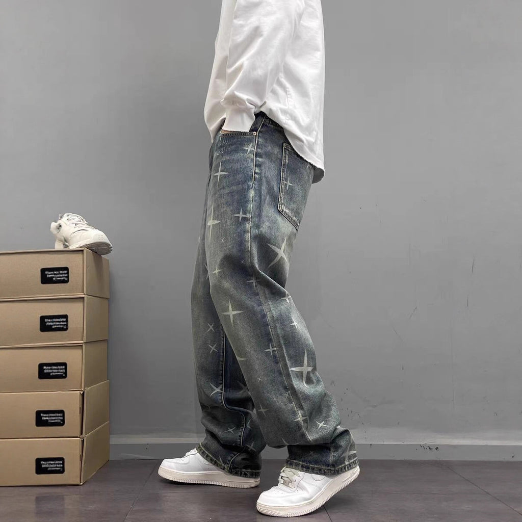 Stellar Grunge Wide Leg Denim