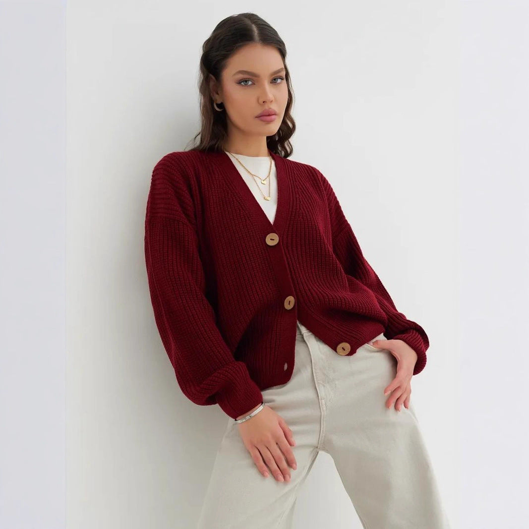 Oversized Ribbed Cardigan