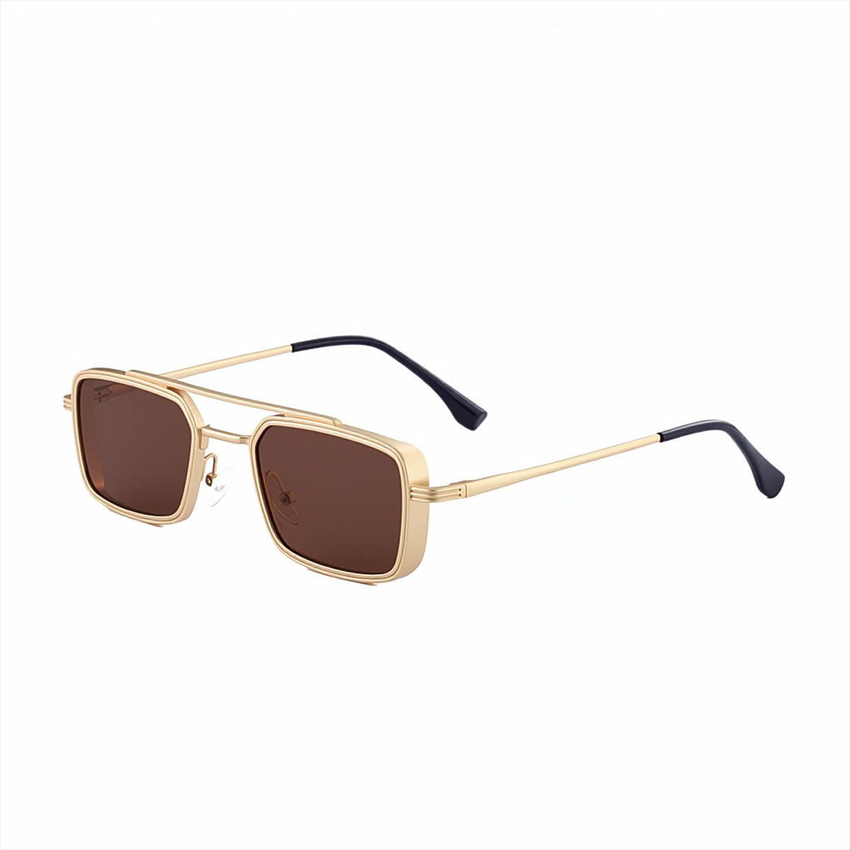 Metal Frame Rectangular Sunglasses