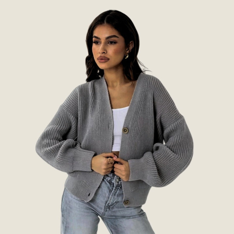 Oversized Ribbed Cardigan
