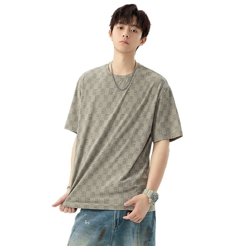 Geometric Print Oversized T-Shirt