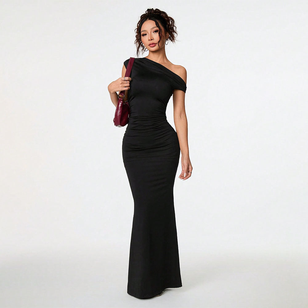 Aura Asymmetrical Maxi Gown