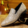 666 gold sequin beanie shoes